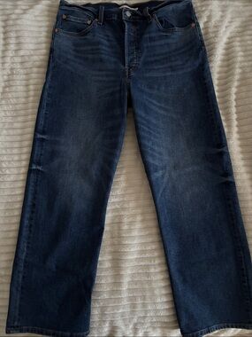 Levi's Ribcage Ankle Jeans - Dark Blue